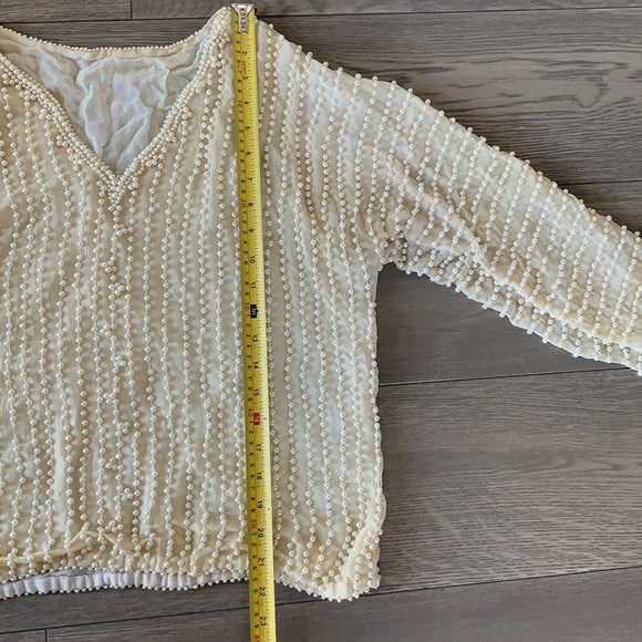 Vintage pearl top long sleeve shirt o/s - Picture 7 of 15